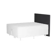 CAMA DE CASAL/QUEEN LINIEN PREMIUM - KONKRET/BRANCO - Foto 2