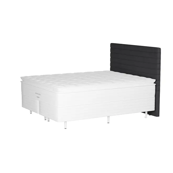 CAMA DE CASAL/QUEEN LINIEN PREMIUM - KONKRET/BRANCO - Foto 2