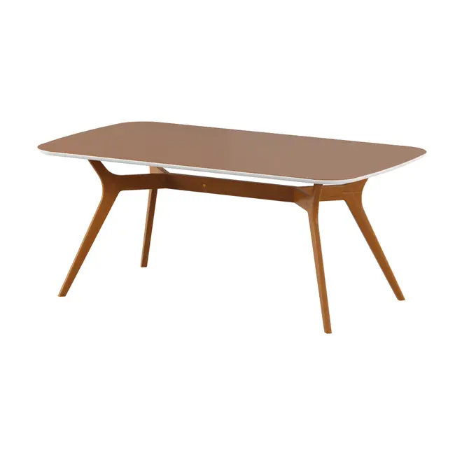 MESA DE JANTAR 1,80 M X 1 M ORGANIC - FREIJÓ/BRANCO - Foto 21