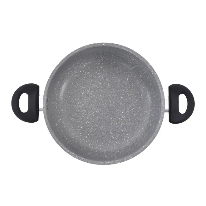 CAÇAROLA INDUÇÃO 20 CM GRANITY - KONKRET/PRETO - Foto 4