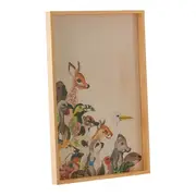 QUADRO 50 CM X 33 CM VIDA LIVRE II - PINUS NATURAL/MULTICOR - Foto 2