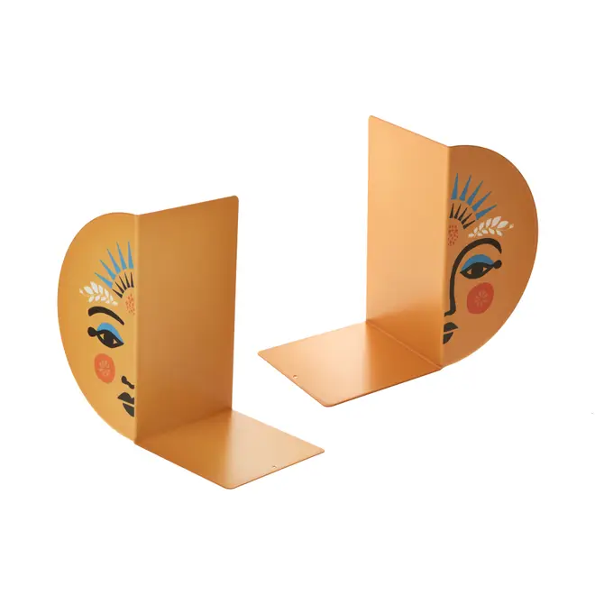 APARADOR DE LIVROS CONJUNTO COM 2 PEÇAS MULHER PÁSSARO - MULTICOR - Foto 1
