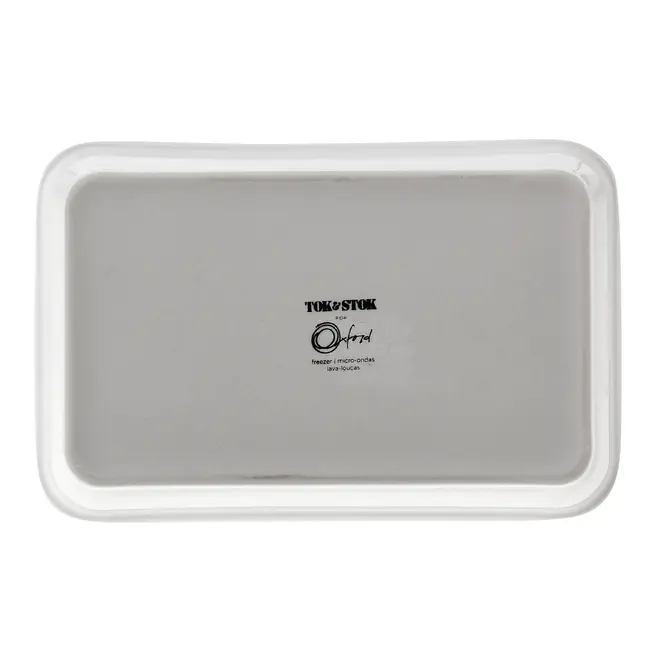 TRAVESSA REFRATÁRIA 25 CM X 17 CM THEVY - BRANCO/BRANCO - Foto 5