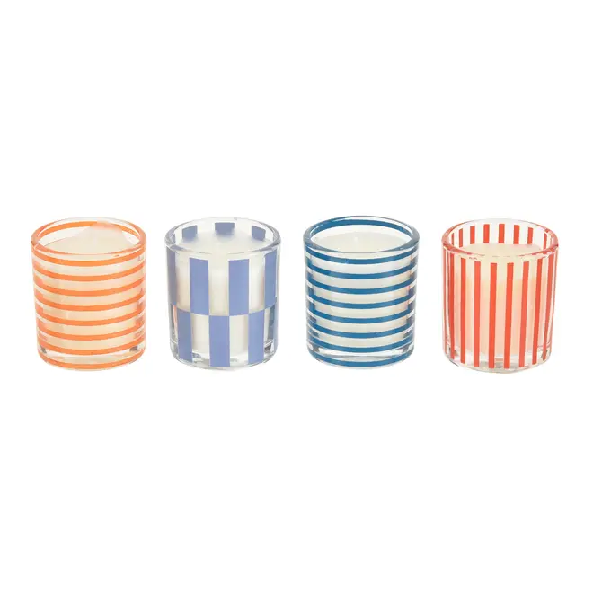KIT MINI VELA POTE FESTIVAL C/4 - BRANCO/CORES CALEIDOCOLOR - Foto 3