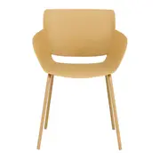CADEIRA COM BRAÇOS BRACKETS - AMARELO HANBAR/AMARELO HANBAR - Foto 2