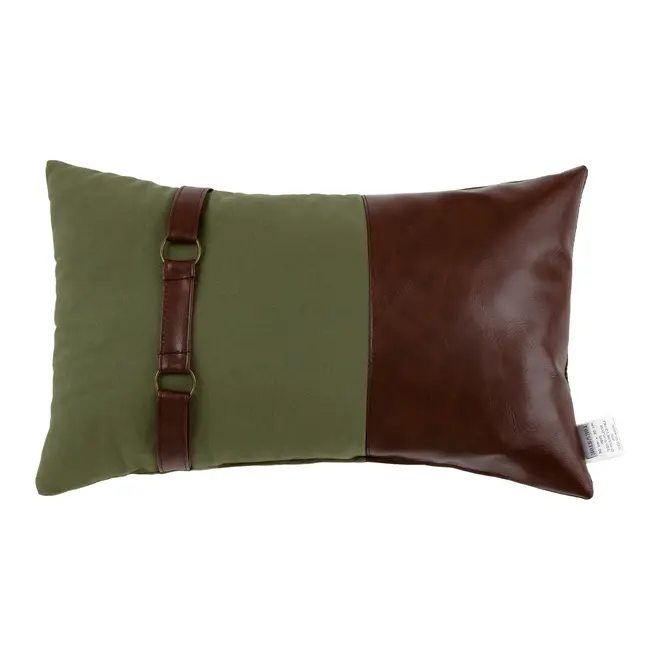 ALMOFADA 50 CM X 30 CM DRESSAGE - TANINO/LODEN GREEN - Foto 1