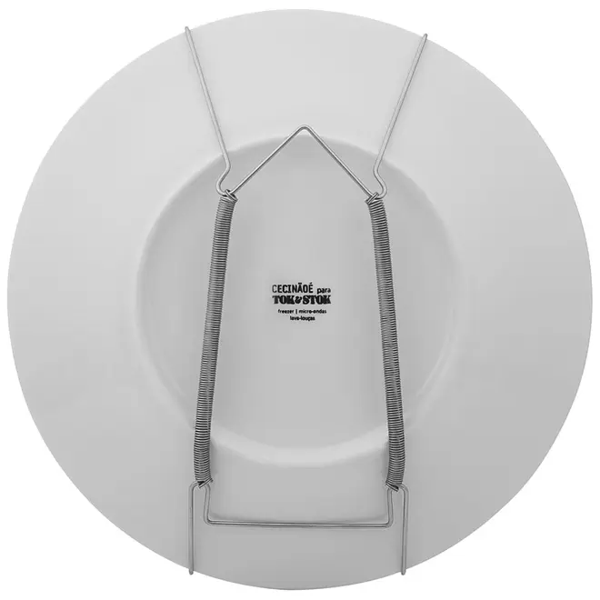 SUPORTE DE PRATO PARA PAREDE GRANDE WALLPLATE - INOX - Foto 2