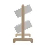 ESTANTE INFANTIL 80 CM X 71 CM TILT - NATURAL WASHED/BRANCO - Foto 3
