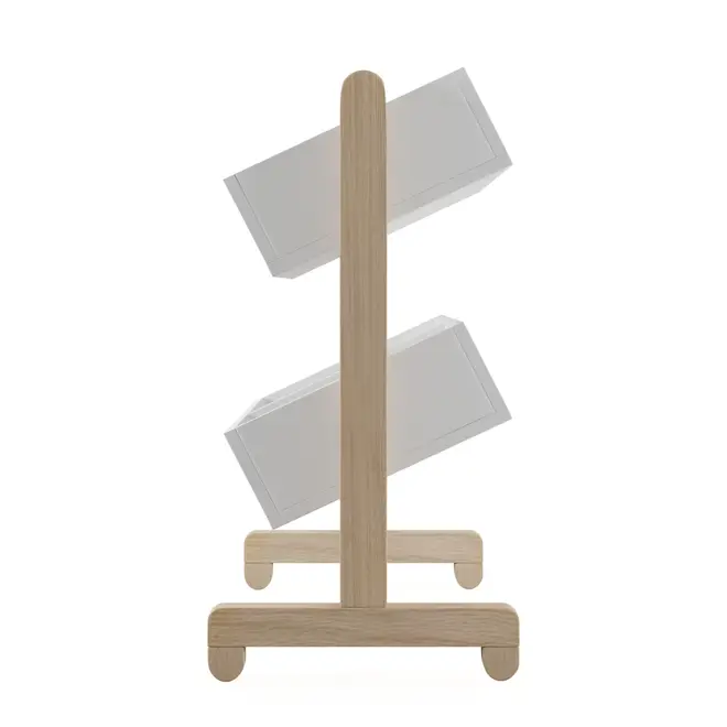 ESTANTE INFANTIL 80 CM X 71 CM TILT - NATURAL WASHED/BRANCO - Foto 3