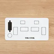 MESA 1,20 M X 60 CM COM CAIXA PARA CONECTIVIDADE ALETA - BRANCO/OAK TAMMI - Foto 6