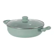 PANELA INDUÇÃO WOK COM TAMPA 28 CM CHEF - SÁLVIA/INCOLOR - Foto 2