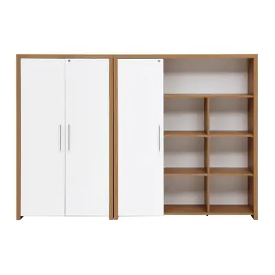 CONJUNTO ARMÁRIO 3 PORTAS C/ESTANTE BOSS