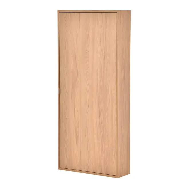 SAPATEIRA PARA PAREDE 1 PORTA DIREITA SLIMWOOD - OAK TAMMI/BRANCO - Foto 2