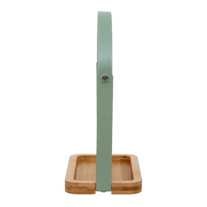 ESPELHO DE MESA 18 CM X 23 CM BAMBUMIX - SÁLVIA/BAMBU - Foto 4