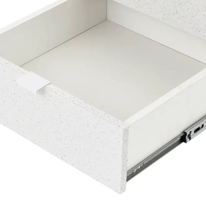 GAVETEIRO PARA ESCRITÓRIO 3 GAVETAS SLEEK - BRANCO/GRANILITE - Foto 9