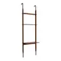 ESTANTE/ESCRIVANINHA PAREDE/TETO 86 CM X 2,41 M/2,80 M LIBRERIA - NOZES/PRETO - Foto 3