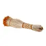 VASSOURA DECORATIVA ACARI - FIBRA CLARA/LARANJA - Foto 4
