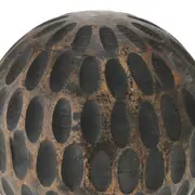 ADORNO MESA BOLA 10 CM TAZAMA - PRETO DESGASTADO - Foto 3