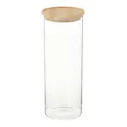 POTE REDONDO 1,8 L BAMBOO BORUS - INCOLOR/BAMBU - Foto 1