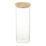 POTE REDONDO 1,8 L BAMBOO BORUS - INCOLOR/BAMBU - Foto 1