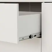 CÔMODA 3 GAVETAS/1 PORTA 1,36 M X 45 CM DULCE - BRANCO/NATURAL WASHED - Foto 9