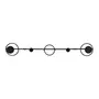 CABIDEIRO DE PAREDE COM 5 GANCHOS HOOP HOOK - PRETO - Foto 1