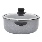 CAÇAROLA INDUÇÃO 24 CM GRANITY - KONKRET/PRETO - Foto 2