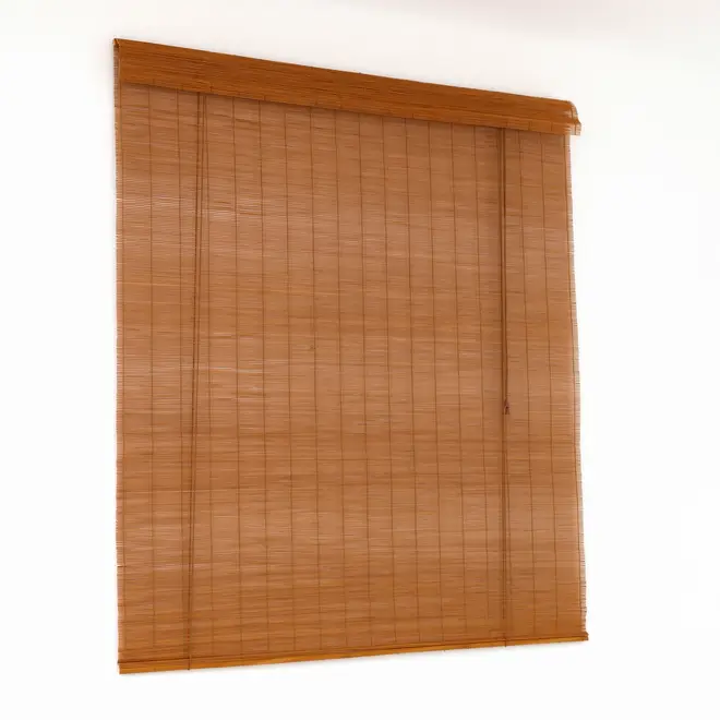 PERSIANA ROLL COM BANDÔ 1,40 M X 1,60 M BAMBU BAMBA - NOZES/BEGE - Foto 2