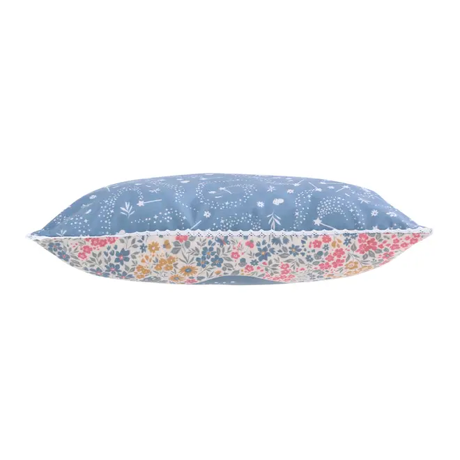 ALMOFADA 50 CM X 30 CM DELICADÊ CADÊ - BLEU CENDRÉ/MULTICOR - Foto 3