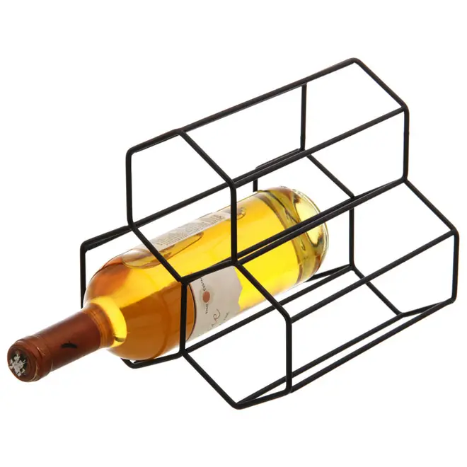 PORTA-GARRAFAS PARA 3 STRUCTURE HEX - PRETO - Foto 3