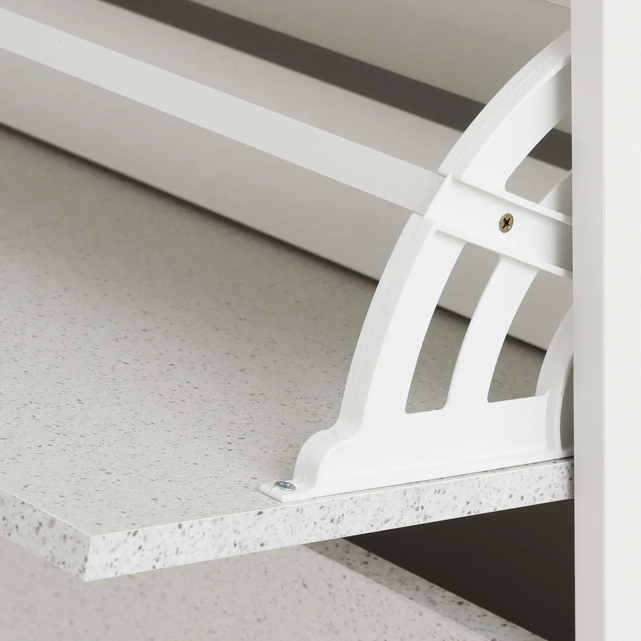 SAPATEIRA 2 PORTAS BASCULANTE SLEEK - BRANCO/GRANILITE - Foto 9