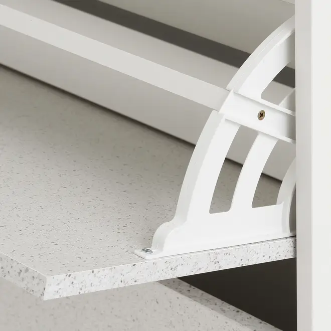 SAPATEIRA 2 PORTAS BASCULANTE SLEEK - BRANCO/GRANILITE - Foto 9