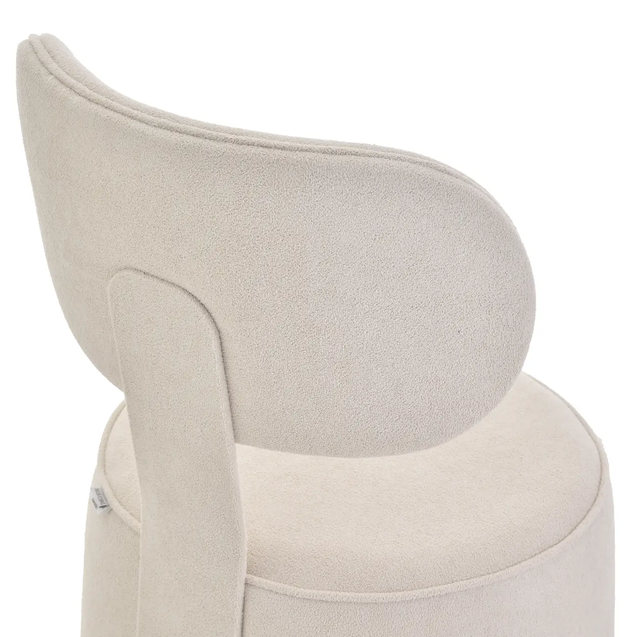 CADEIRA DE JANTAR XEQUE - BOUCLÉ BRANCO - Foto 6