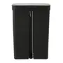 LIXEIRA DUPLA COM PEDAL 30 L TRIUM - PRETO/CINZA - Foto 5