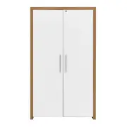 CONJUNTO DE ARMÁRIO C/2 BOSS - OAK TAMMI/BRANCO - Foto 6