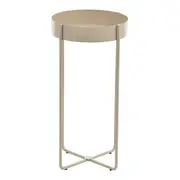 MESA LATERAL REDONDA 30 CM PIRIZ - AREIA - Foto 1