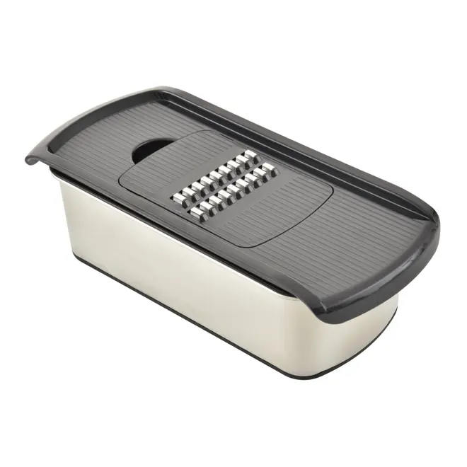 FATIADOR/RALADOR MULTIUSO COM MANDOLIN GAUT CHEF - INOX/PRETO - Foto 4