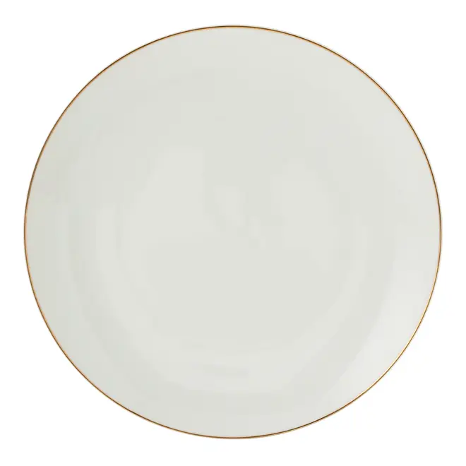PRATO RASO AURUM - BRANCO/OURO - Foto 1