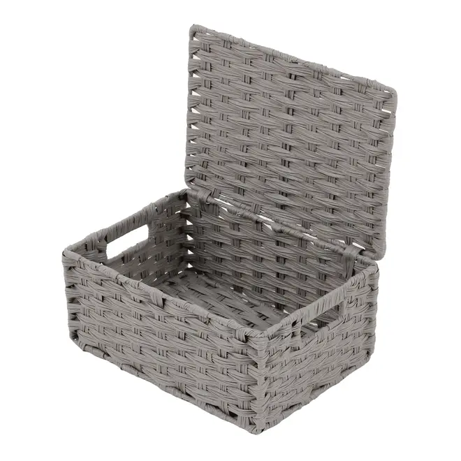CESTO DOBRÁVEL 34 CM X 24 CM X 15 CM NID - CINZA PROVENCE - Foto 5