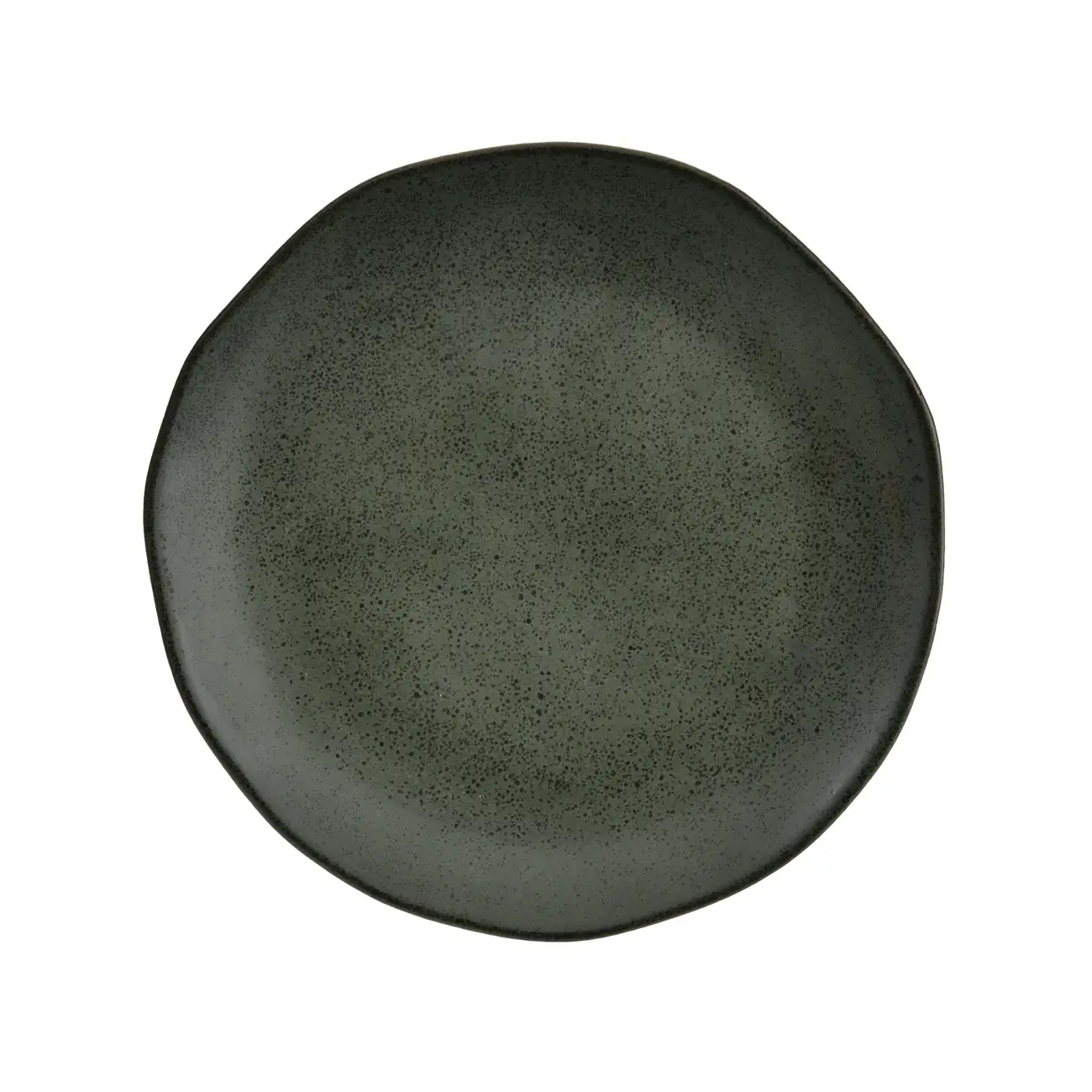 PRATO SOBREMESA GEO ORGÂNICO - VERDE ESCURO/PRETO - Foto 1
