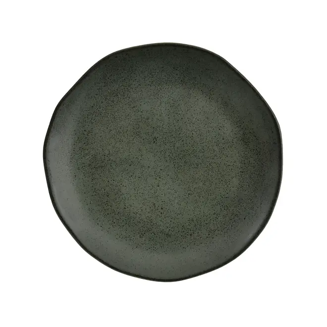 PRATO SOBREMESA GEO ORGÂNICO - VERDE ESCURO/PRETO - Foto 1