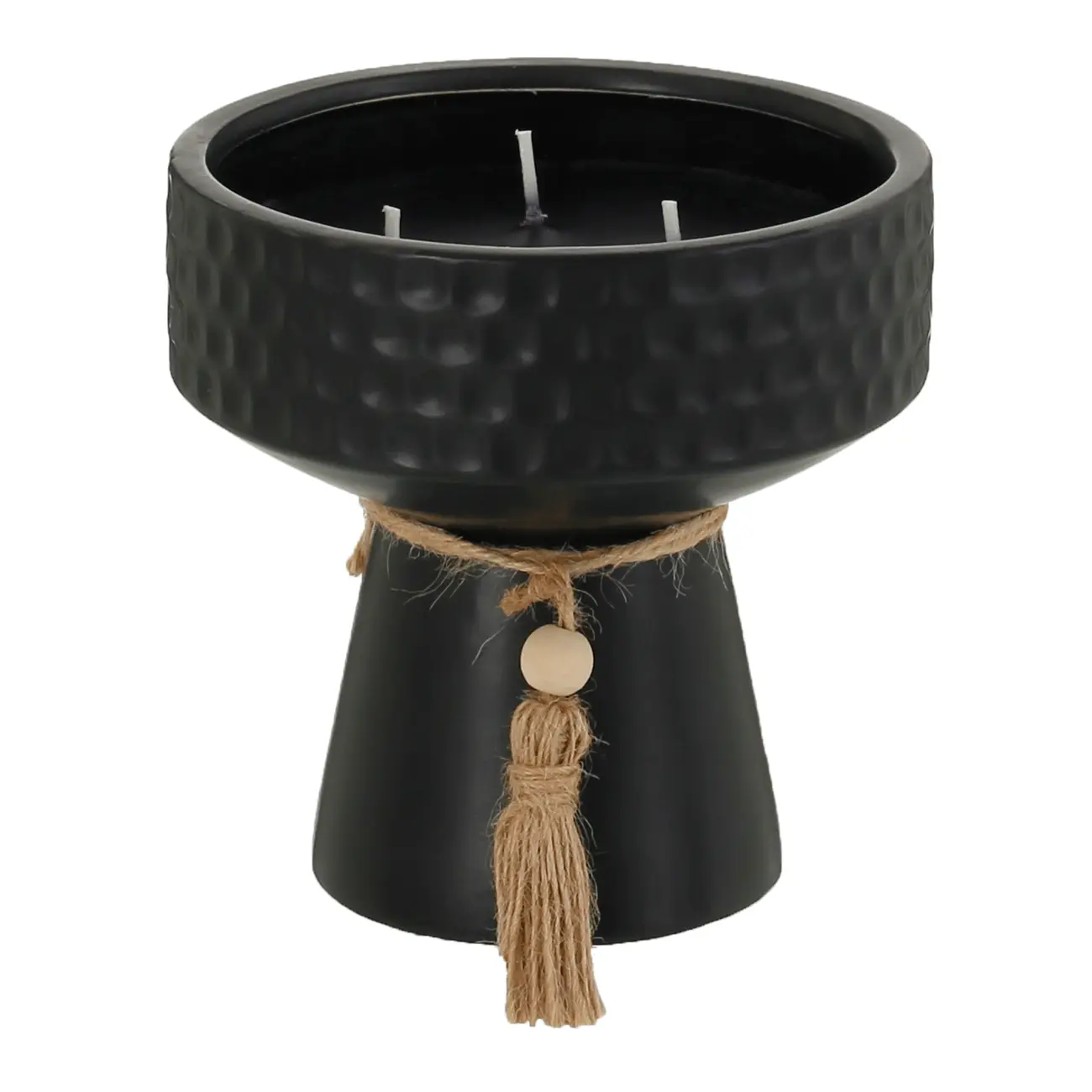 VELA POTE AGOJIE - PRETO/NATURAL - Foto 1