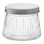 POTE 400 ML RIBBED - INCOLOR/PRATA - Foto 1