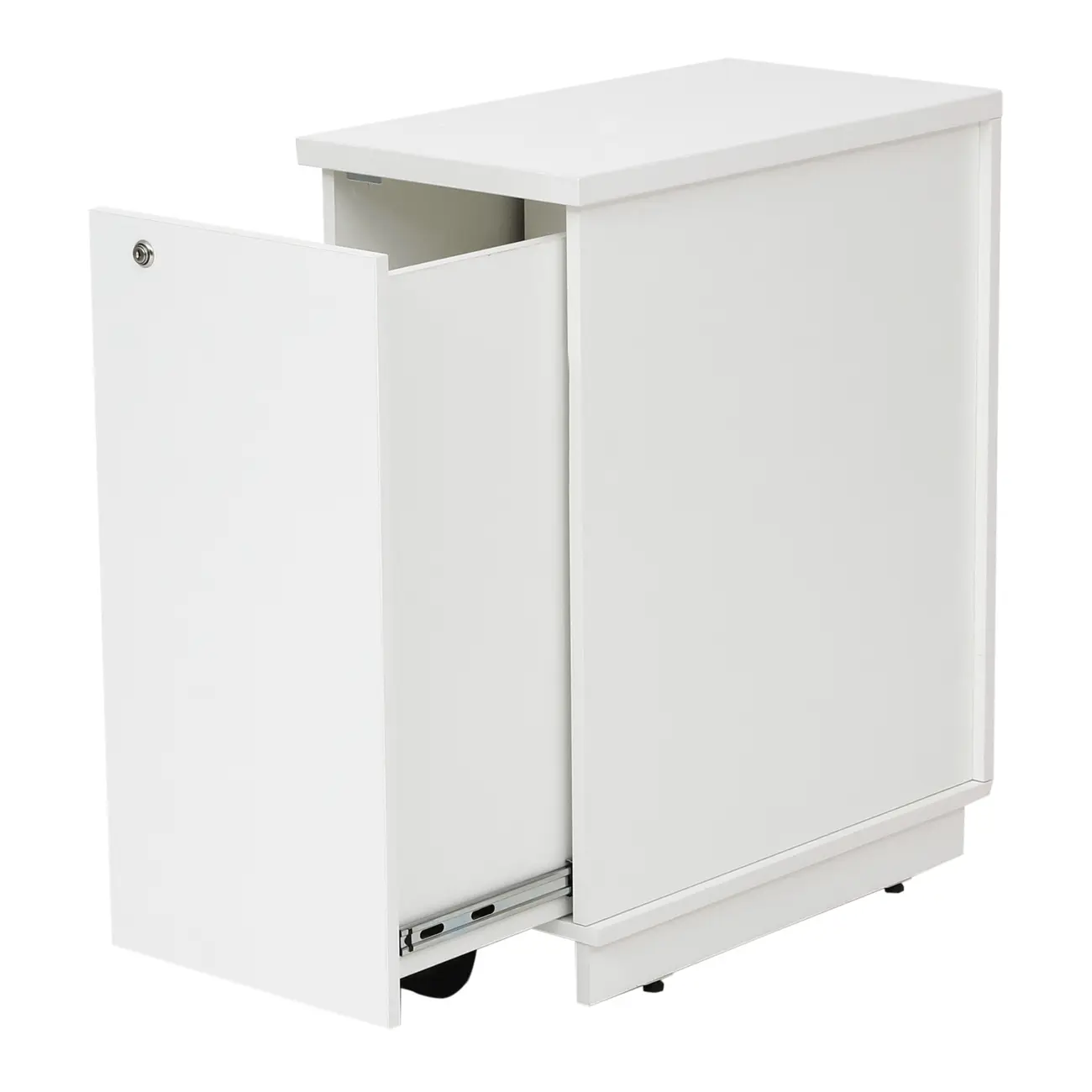 ARMÁRIO PARA ESCRITÓRIO BAIXO 1 PORTA DESLIZANTE ALETA - BRANCO - Foto 6