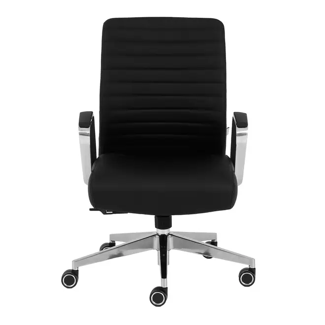CADEIRA DE ESCRITÓRIO HARVEY - ALUMÍNIO/PRETO - Foto 2