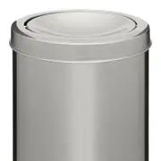 LIXEIRA 7 L BANDON - INOX/PRETO - Foto 3
