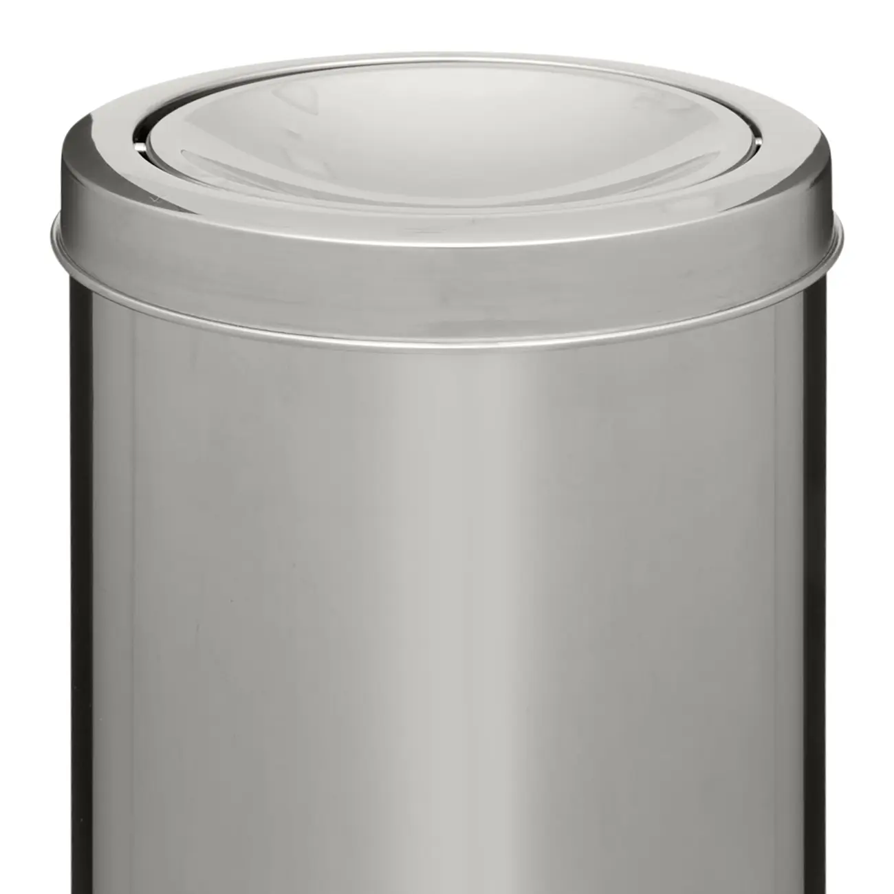 LIXEIRA 7 L BANDON - INOX/PRETO - Foto 3