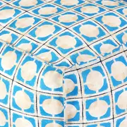 PUFF 90 CM X 45 SAUDADE TROPICAL AZULEJOS - AZUL HISTÓRICO/MULTICOR - Foto 4