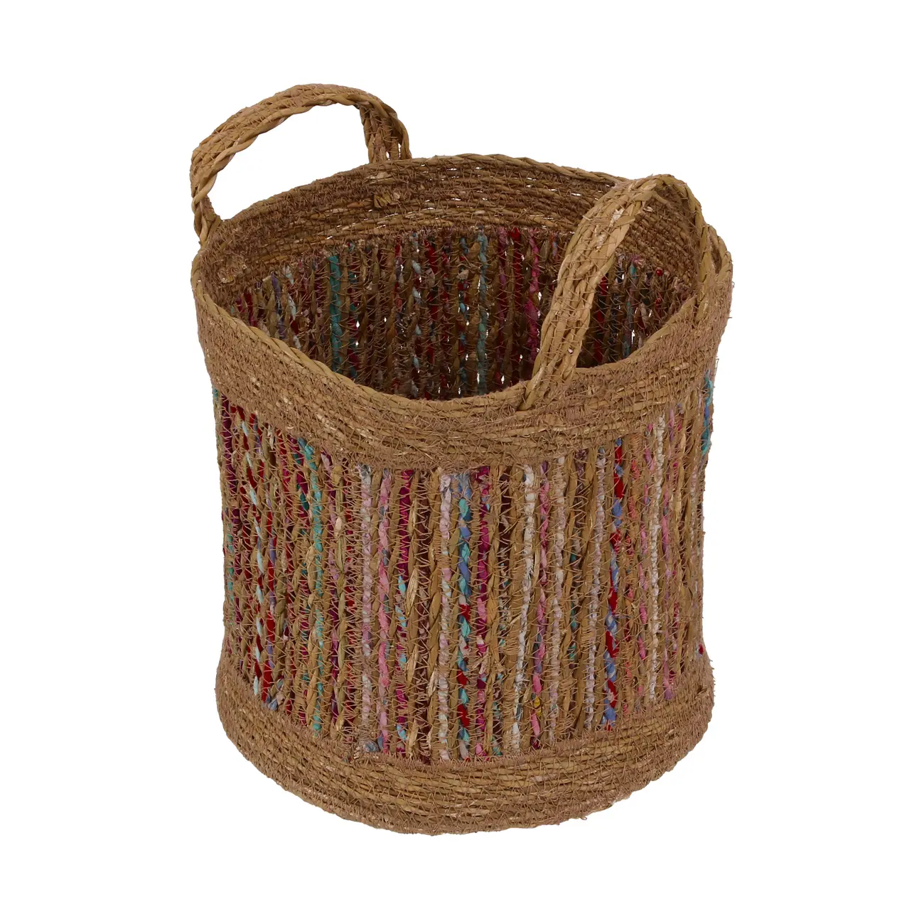 CESTO 26 CM X 26 CM X 26 CM COCAL - FIBRA CLARA/MULTICOR - Foto 4
