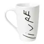 CANECA 400 ML LIVRO EM LOUÇAS AMOR - BRANCO/PRETO - Foto 3
